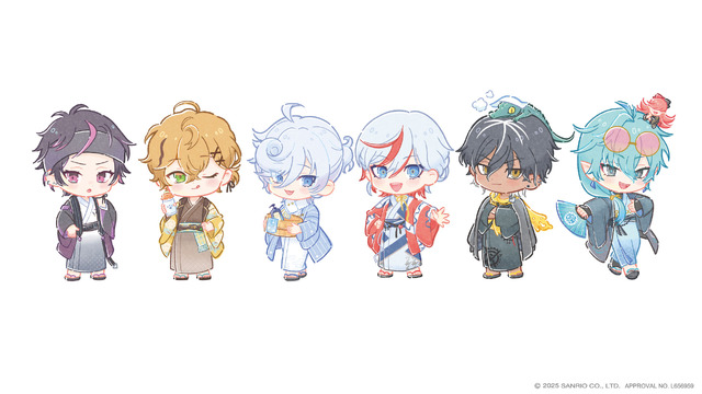 「フラガリアメモリーズ×極楽湯・RAKU SPAコラボキャンペーン“風呂ガリアメモリーズ”」ミニキャラ（C）2025 SANRIO CO., LTD.　APPROVAL NO.L656959