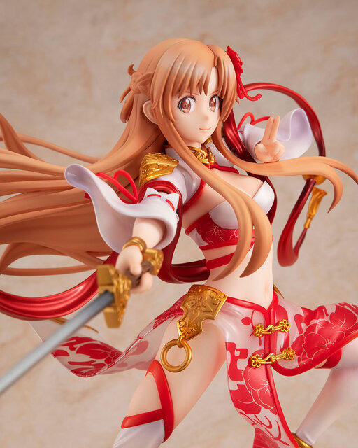 おへそも見える大胆な中華風バトルドレス！「SAO」より「アスナ」1/7スケールフィギュアの予約締切が迫る