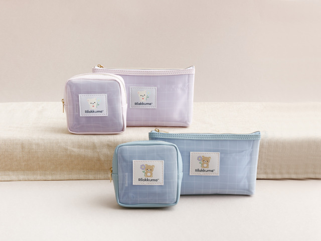 「メッシュミニポーチ リラックマ」「メッシュペンポーチ リラックマ」など（C）2025 SAN-X CO., LTD. ALL RIGHTS RESERVED.