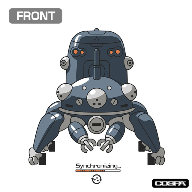 タチコマと同期中 Tシャツ Ver.2.0