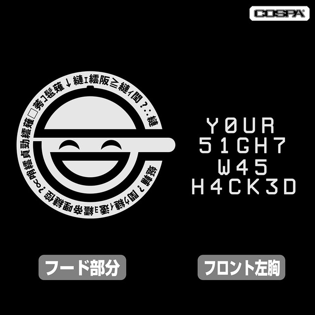 笑い男アイコン フルジップパーカー