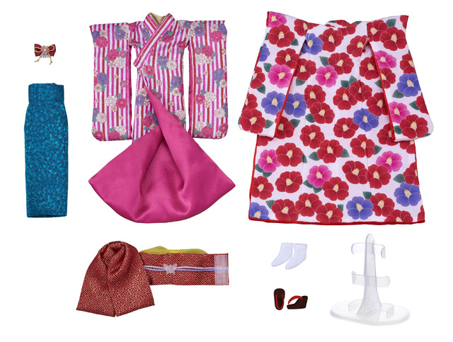 タカラトミーモール限定着物をまとった大人のリカちゃん「プレミアムリカ Kimono 和椿」（C）ＴＯＭＹ