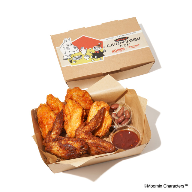 ニュウマン新宿×『ムーミン』　神楽坂から揚げ 斉唐「リトルミイ スパイシーから揚げセット」（C）Moomin Characters
