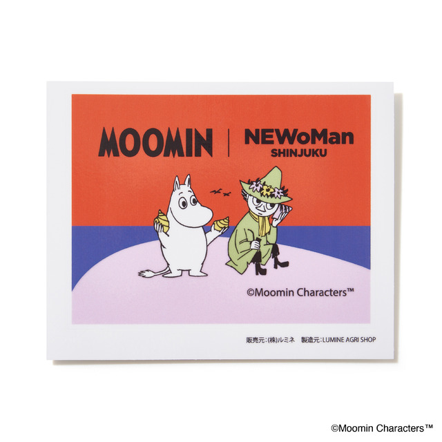 ニュウマン新宿×『ムーミン』　LUMINE AGRI SHOPでもらえるオリジナルステッカー（C）Moomin Characters