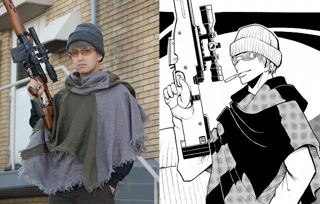 実写映画「暗殺教室～卒業編～」レッドアイ役に阿部力　ニット帽とライフル銃を身に着けた姿