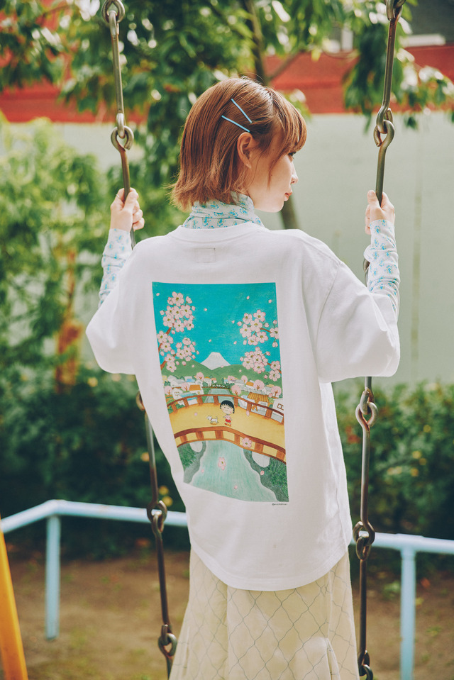 Vans x MOMOKO SAKURA「TEE（Maruko Spring TEE）」（C）さくらももこ（C）さくらプロダクション