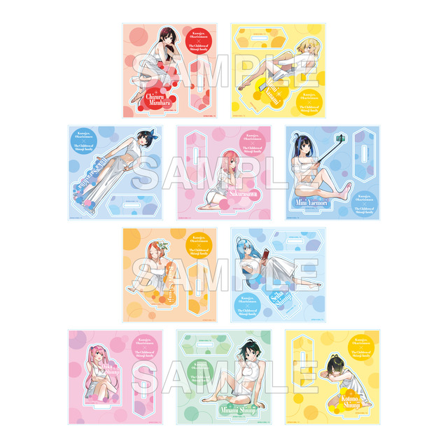 「彼女、お借りします」×「紫雲寺家の子供たち」トレーディングアクリルスタンドver. Venus