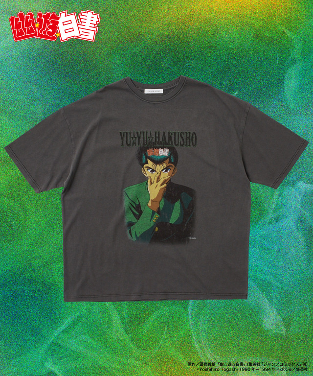「幽☆遊☆白書 浦飯幽助 TEE」FREAK'S STOREとのスペシャルコラボTシャツ（C）Yoshihiro Togashi 1990年－1994年（C）ぴえろ／集英社