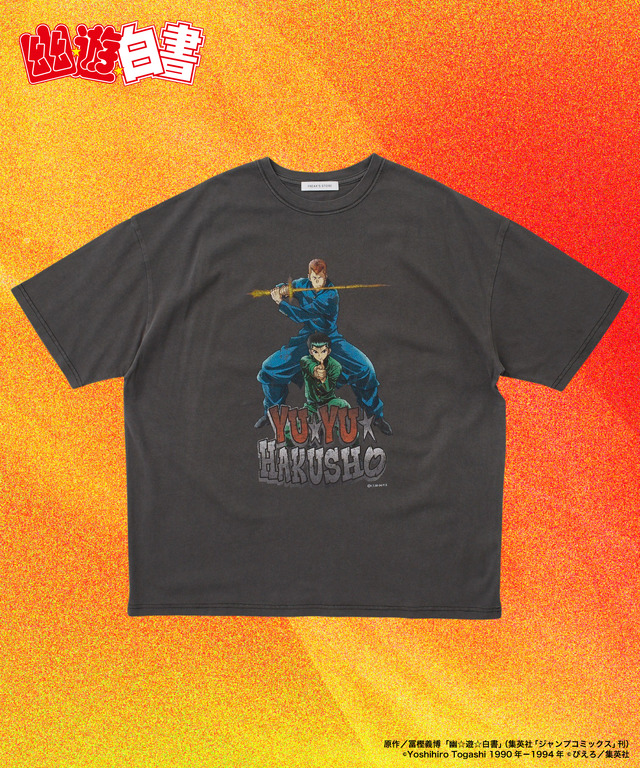 「幽☆遊☆白書 幽助&桑原 TEE」FREAK'S STOREとのスペシャルコラボTシャツ（C）Yoshihiro Togashi 1990年－1994年（C）ぴえろ／集英社