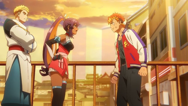 夏アニメ『陰陽廻天 Re:バース』第1話「死んでも負けを認めんな！ヤンキー、電祇平安京に立つ！」先行場面カット（C）作乃藤湖／「陰陽廻天 Re:バース」製作委員会