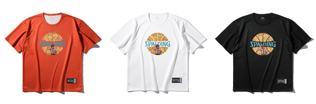 スポルディング『ONE PIECE』コラボレーションシリーズ「T シャツ メラメラの実 ボールプリント」（C）O／S・F・T