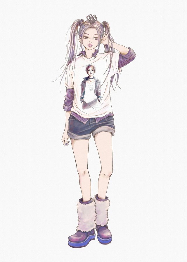 UT「矢沢あいコレクション」矢沢あい描き下ろしコーディネートイラスト