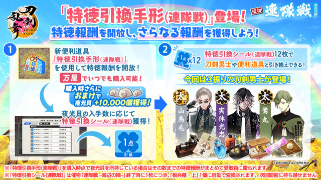 イベント「連隊戦 ～海辺の陣～」に特徳報酬が登場！