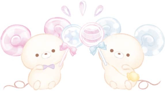 シュガーココムーとなかよしの双子“チューポップキャンディ”（C）2025 SAN-X CO., LTD. ALL RIGHTS RESERVED.