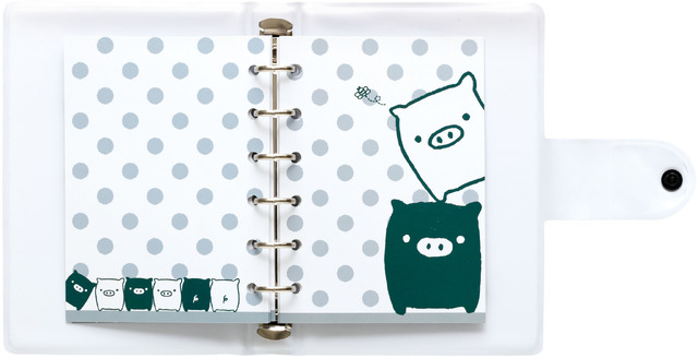 「ふにふにシールバインダー モノクロブー」（C）2025 SAN-X CO., LTD. ALL RIGHTS RESERVED.