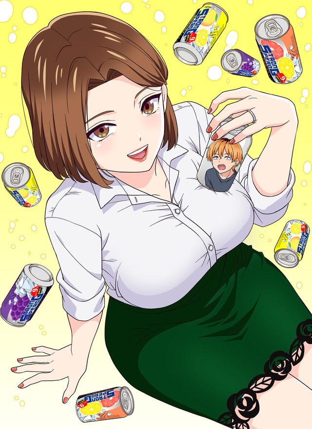 『人妻の唇は缶チューハイの味がして』ビジュアル（C）チンジャオ娘 ・ 野上たま・講談社／ウェイブ