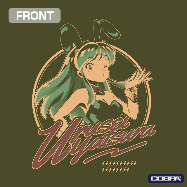 TVアニメ『うる星やつら』「バニーガール ラム Tシャツ」カラー：MOSS（C）高橋留美子・小学館／アニメ「うる星やつら」製作委員会
