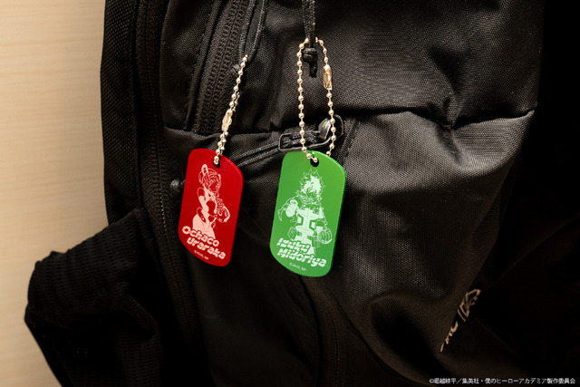 印鑑はんこSHOPハンコズ「僕のヒーローアカデミア プレミアムドッグタグ」使用例（C）堀越耕平／集英社・僕のヒーローアカデミア製作委員会