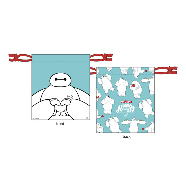 『ベイマックス』OH MY CAFE「巾着」（C）Disney