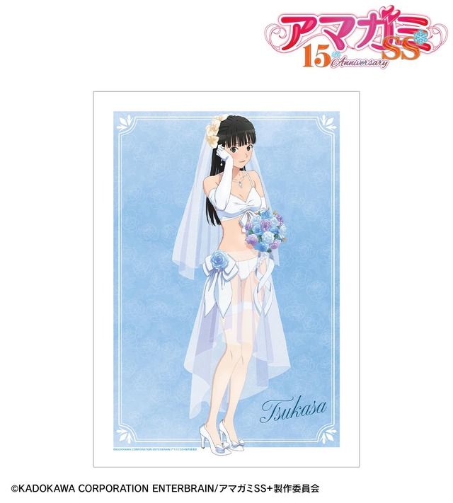 描き下ろし ウェディング水着ver. 2連ワイヤーアクリルキーホルダー