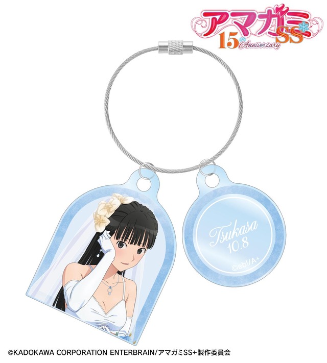 描き下ろし ウェディング水着ver. 2連ワイヤーアクリルキーホルダー