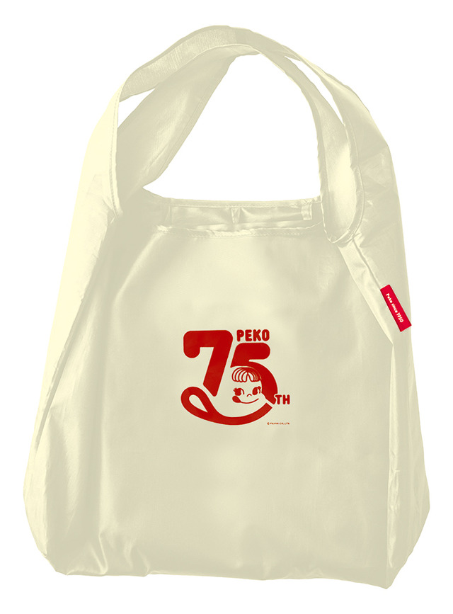 ペコちゃんエコバッグ（ペコ75thデザイン）