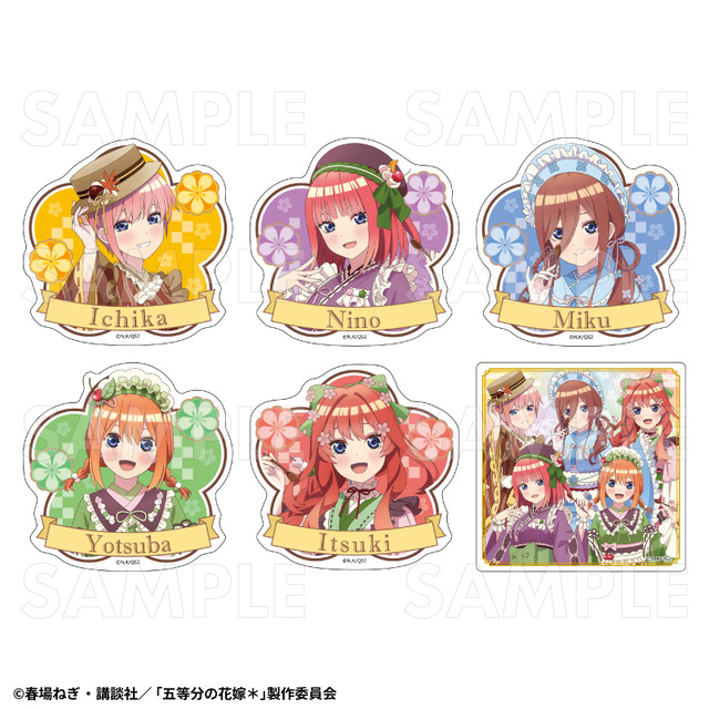 「五等分の花嫁＊　ダイカットステッカー 和パフェドレスver.」（C）春場ねぎ・講談社／「五等分の花嫁＊」製作委員会