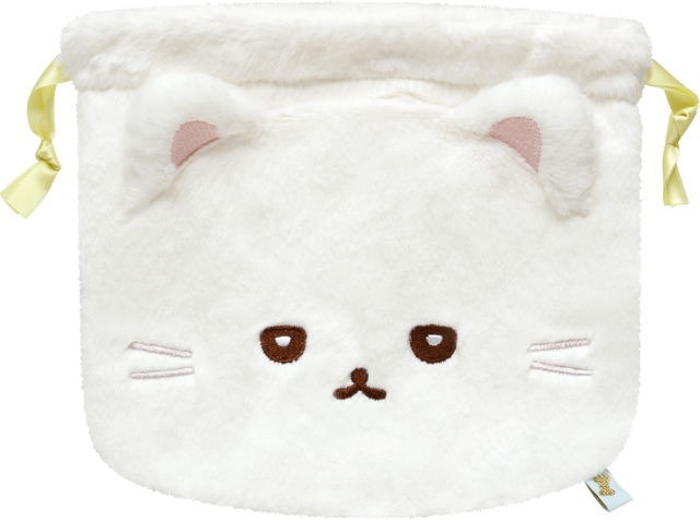 いしよわちゃん後輩ちゃん登場テーマ「ぬいぐるみ巾着　後輩ちゃん」（C）2025 SAN-X CO., LTD. ALL RIGHTS RESERVED.