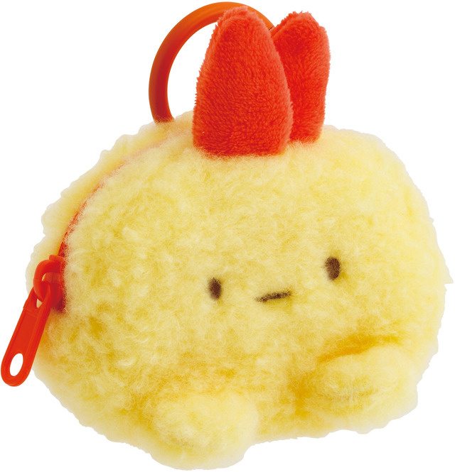「えびふらいのしっぽ　ぬいぐるみミニポーチ」（C）2025 SAN-X CO., LTD. ALL RIGHTS RESERVED.