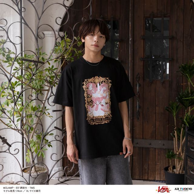 デコラティブTシャツ 4（アスカ＆タータ＆タトラ）ブラック