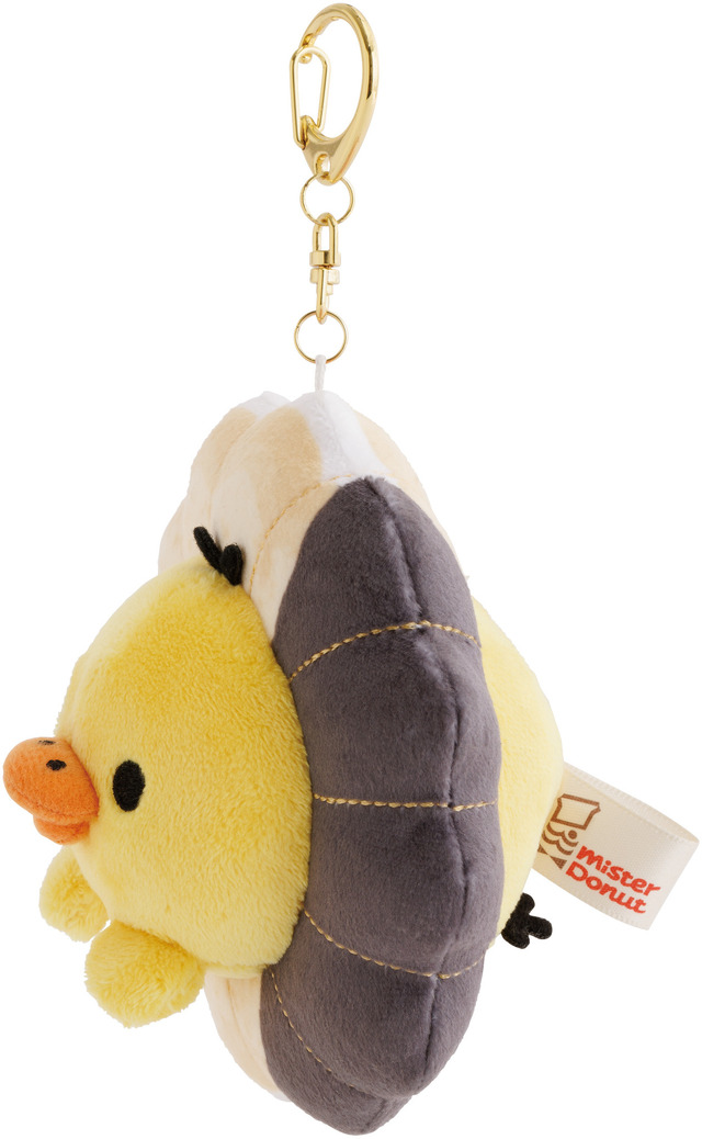 リラックマ×ミスタードーナツ「ぶらさげぬいぐるみ　キイロイトリ（エンゼルフレンチ）」（C）MISDO 25（C）SAN-X