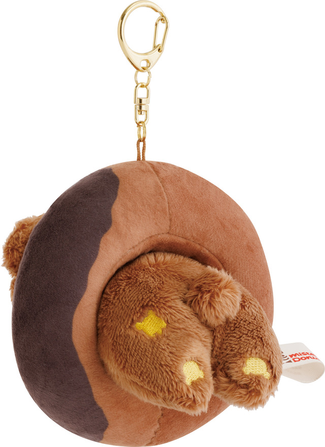 リラックマ×ミスタードーナツ「ぶらさげぬいぐるみ　チャイロイコグマ（チョコファッション）」（C）MISDO 25（C）SAN-X
