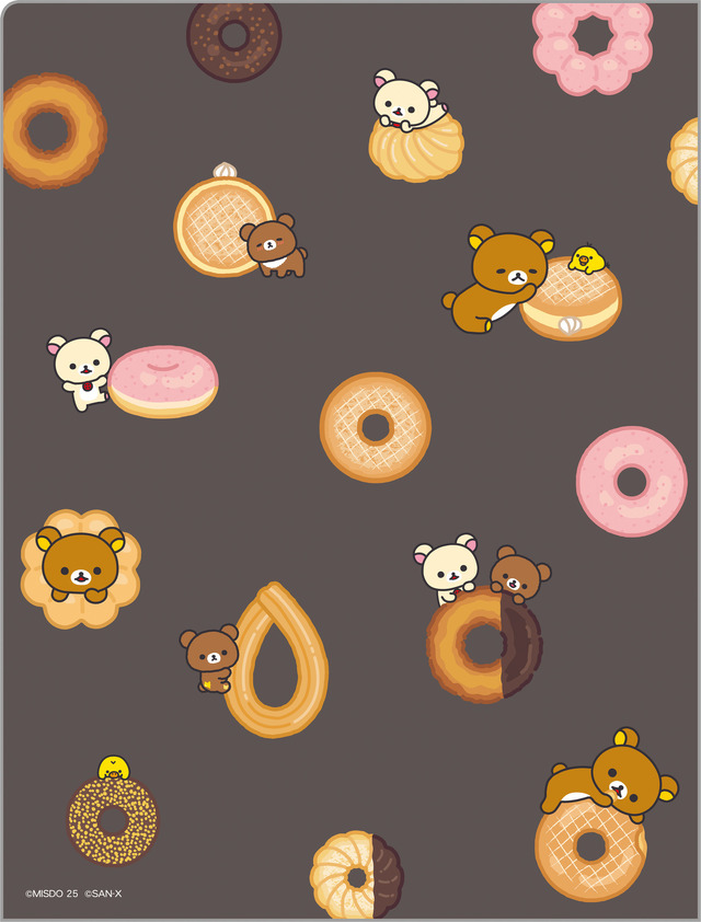 リラックマ×ミスタードーナツ「クリアホルダー10 ポケット」BACK（C）MISDO 25（C）SAN-X