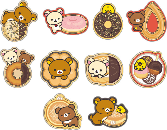 リラックマ×ミスタードーナツ「シールビッツ」（C）MISDO 25（C）SAN-X