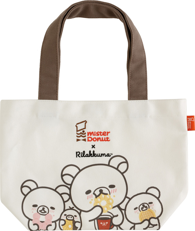 リラックマ×ミスタードーナツ「ミニトートバッグ」（C）MISDO 25（C）SAN-X