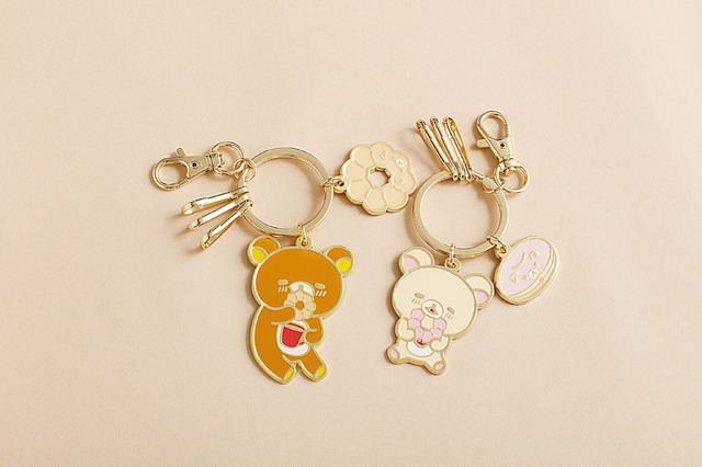 リラックマ×ミスタードーナツ「キーホルダー」3連キーフック付き（C）MISDO 25（C）SAN-X