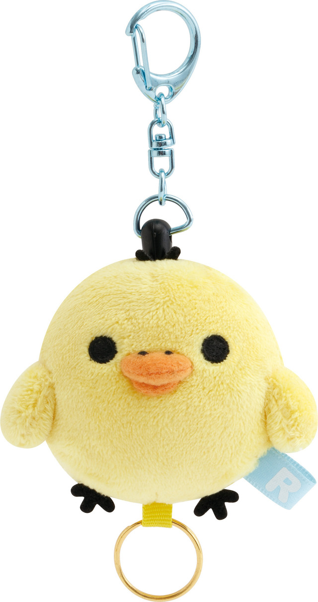 「ぬいぐるみリールキーホルダー　キイロイトリ」（C）2025 SAN-X CO., LTD. ALL RIGHTS RESERVED.