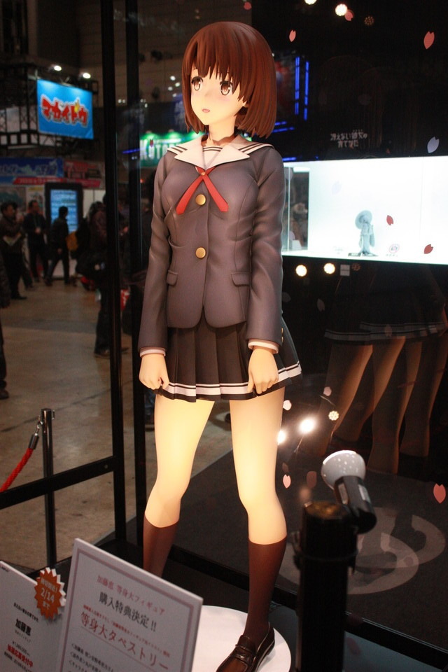 「冴え彼女」198万円等身大“加藤恵”フィギュアが!ワンフェス2016[冬]“アニプレックスブース”レポ