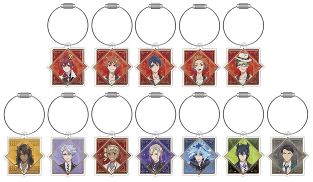 『ディズニー ツイステッドワンダーランド』アニメ化記念グッズ「ラメアクリルキーホルダー」（C）Disney