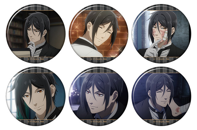 TVアニメ『黒執事 -緑の魔女編-』「推しキャラバッジコレクション【セバスチャン・ミカエリス】」（C）Yana Toboso/SQUARE ENIX,Project Black Butler