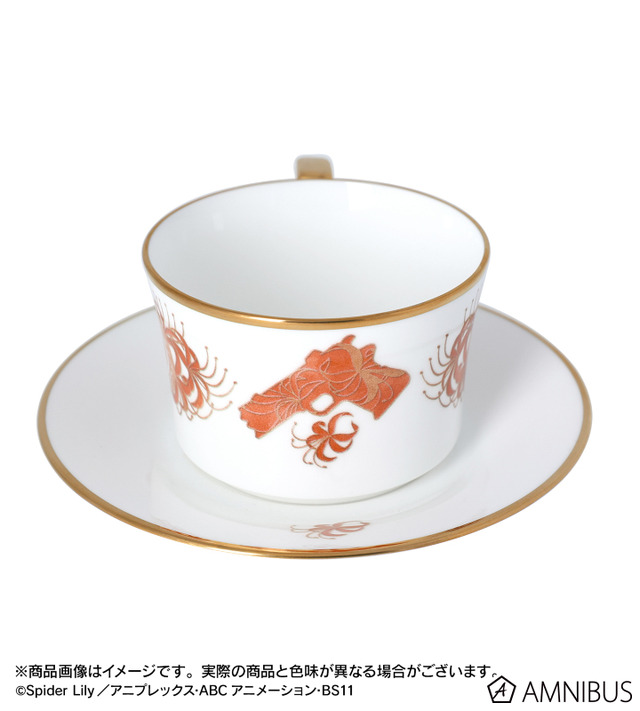 ノリタケコラボ 錦木千束 カップ&ソーサー（C）Spider Lily／アニプレックス・ABCアニメーション・BS11