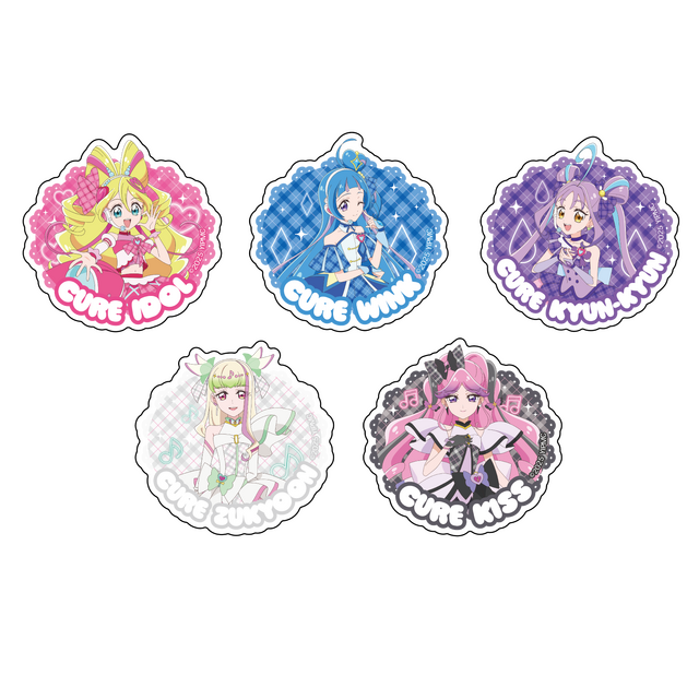 『映画キミとアイドルプリキュア♪』×スカイガーデン限定グッズ「アクリルバッジ」（C）2025 映画キミとアイドルプリキュア♪製作委員会（C）ABC-A・東映アニメーション