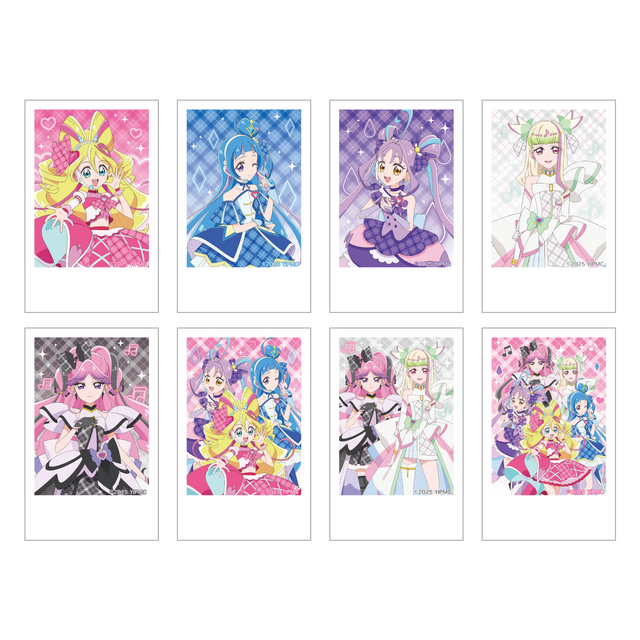 『映画キミとアイドルプリキュア♪』×Cafe Fan Baseオリジナルコラボグッズ「チェキ風ステッカー」（C）2025 映画キミとアイドルプリキュア♪製作委員会（C）ABC-A・東映アニメーション