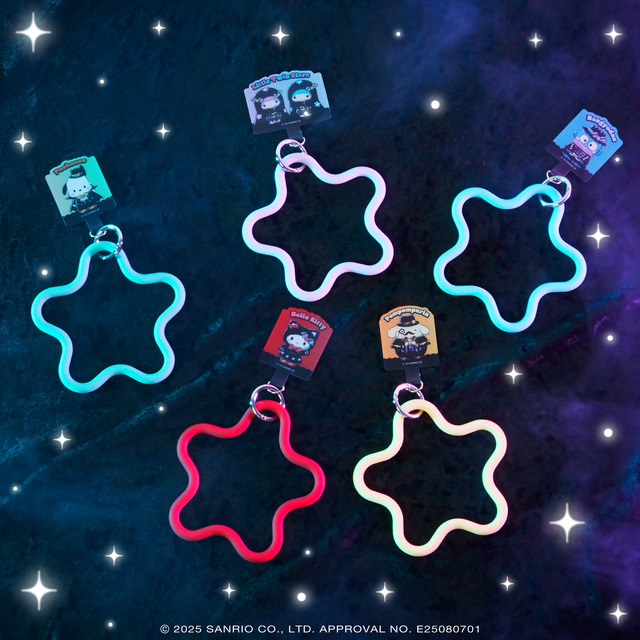Happyくじ「Sanrio characters Halloween 2025」スマホストラップ賞各種　イメージ（C）2025 SANRIO CO., LTD. APPROVAL NO. E25080701
