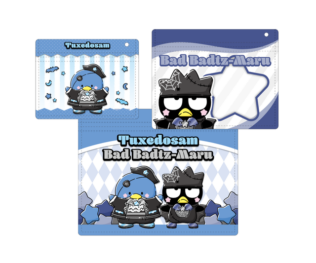 Happyくじ「Sanrio characters Halloween 2025」ジッパーバックSET賞　タキシードサム、バッドばつ丸（C）2025 SANRIO CO., LTD. APPROVAL NO. E25080701