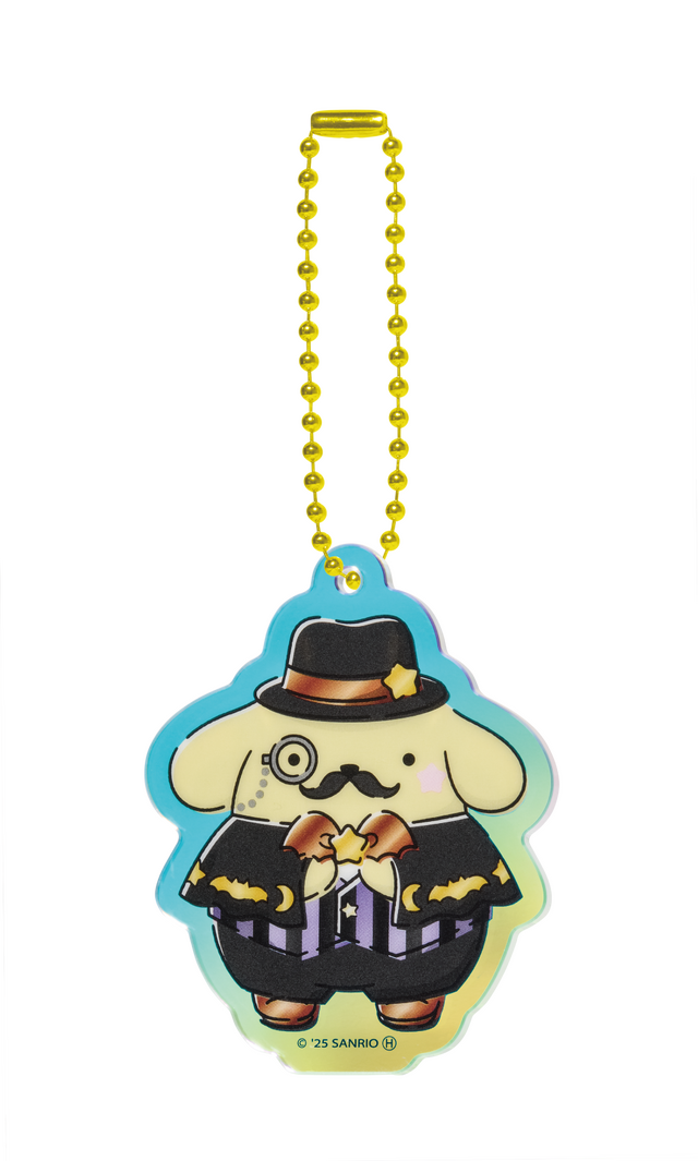 Happyくじ「Sanrio characters Halloween 2025」アクリルチャーム賞：ポムポムプリン（C）2025 SANRIO CO., LTD. APPROVAL NO. E25080701