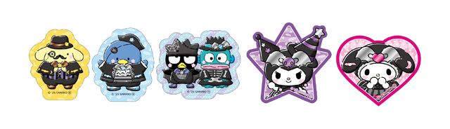 Happyくじ「Sanrio characters Halloween 2025」ステッカーSET賞（C）2025 SANRIO CO., LTD. APPROVAL NO. E25080701