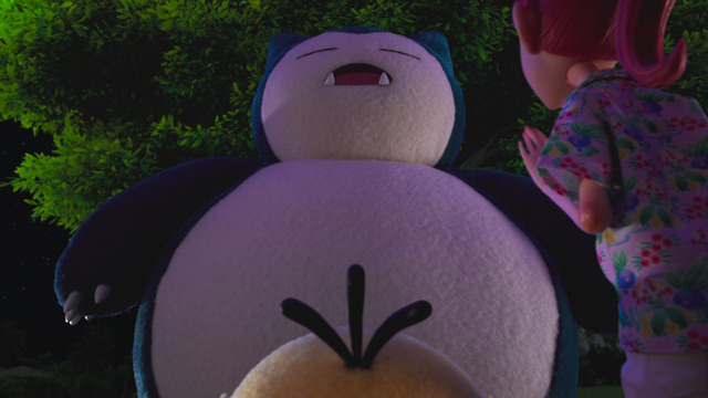 暗闇から現れたカビゴン