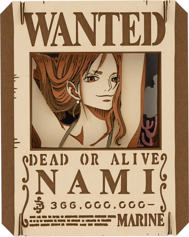 ワンピース」ゾロ、ナミ、ウソップ、サンジたちの“手配書”が立体