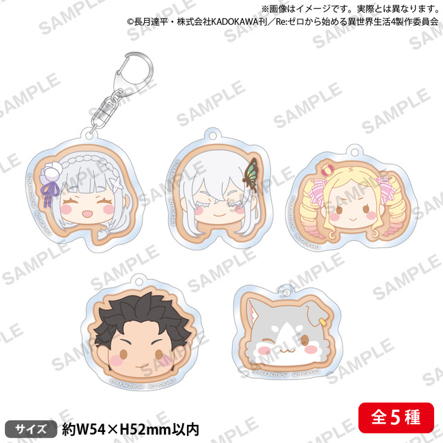 「Re:ゼロから始めるエミリアの誕生日生活2025 in マルイ」購入特典　アクリルキーホルダー（C）長月達平・株式会社KADOKAWA刊／Re:ゼロから始める異世界生活4製作委員会